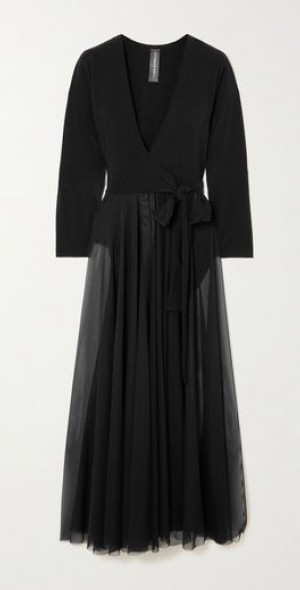 norma kamali gathered jersey midi dress __tab1:description