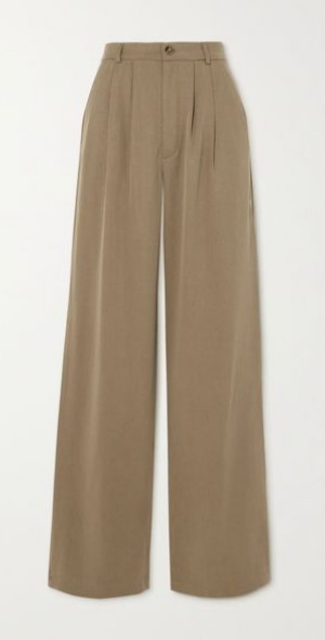 Pleated Detail Wide Leg Tencel Pants main image 0