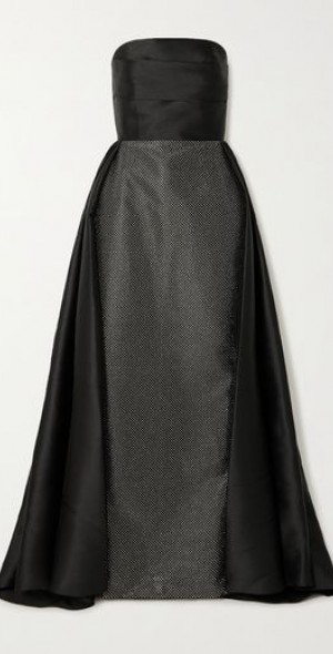 Sloane Embellished Satin Gown (Magenta) main image 1
