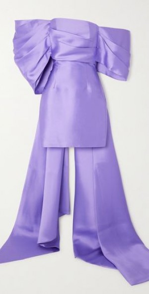 ula off-shoulder mini dress SOLACE LONDON