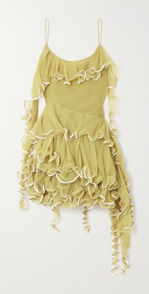 yellow jellyfish bouquet layered maxi dress TORY BURCH womenswear_09jun