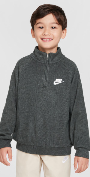Nike - Sportswear Little Kids' Cable Knit Half-Zip in Green