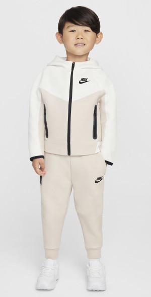 cream nike tech fleece tracksuit