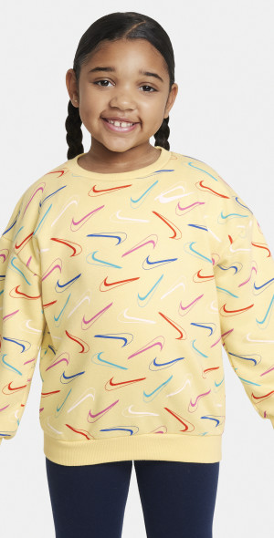 Nike Swoosh Little Kids' Top in Yellow, Size: 6X 36L669-Y6X