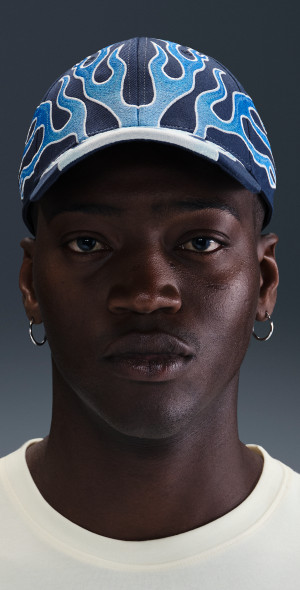 Nike - Unisex Club Cap Structured OG Flame Cap in Blue | HV6642-410