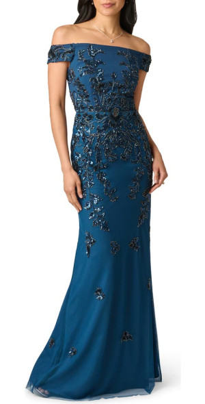 blue and white boho maxi dress Bluebird Print 
