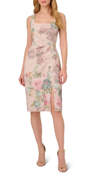 adrianna papell matelasse long dress Adrianna Papell Platinum - 40454