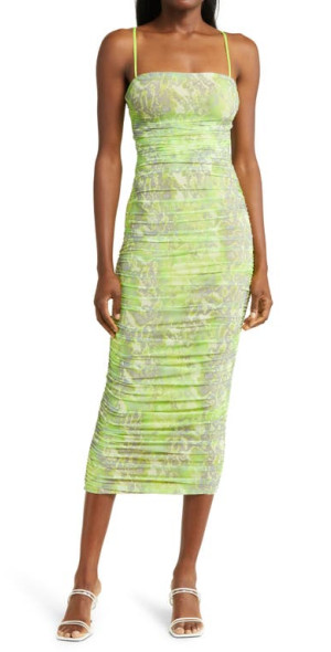 lime green dress nordstrom Mesh Lime Green Dress – IRHAZ main image 0