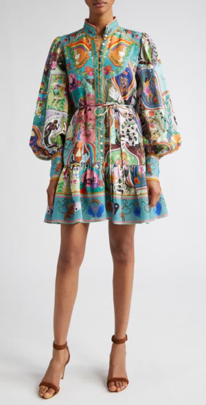 chinese dress ladies Alemais Women's Rummy Long Sleeve Mini Dress main image 1