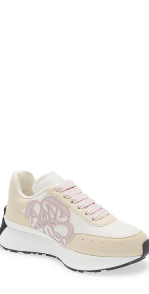 Alexander McQueen - Seal Sprint Sneaker in White/Off White  display picture 1