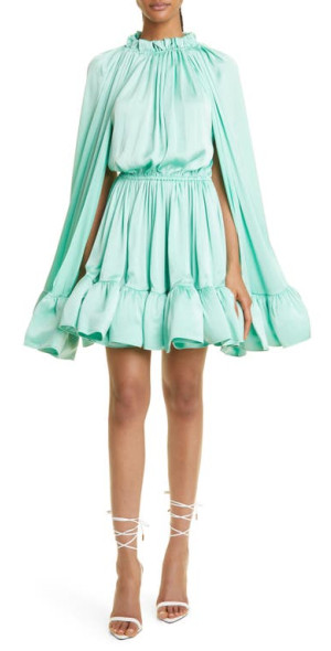 green emerald velvet dress FRNCH Adnise Maxi Dress main image 0