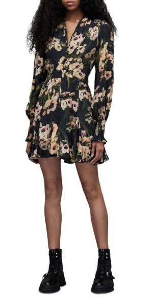 slim fit dress slacks Lauraline Maxi Dress Green / Floral main image 1