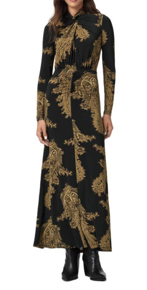 chinese dress ladies AllSaints Womens MINA Dress Charm Black 10 at Amazon Women's Clothing store