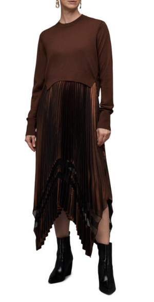 aline midi dress Dupioni Collared Tie Front A Line Midi Dress In Olive, Olive / Regular / 20