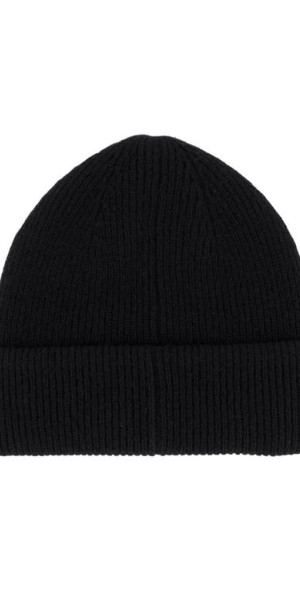 AllSaints Ramskull Embroidered Beanie in Black