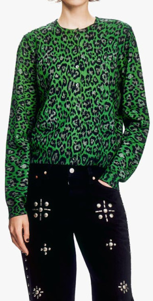 Anna Sui - Jaguar Printed Knit Cardigan