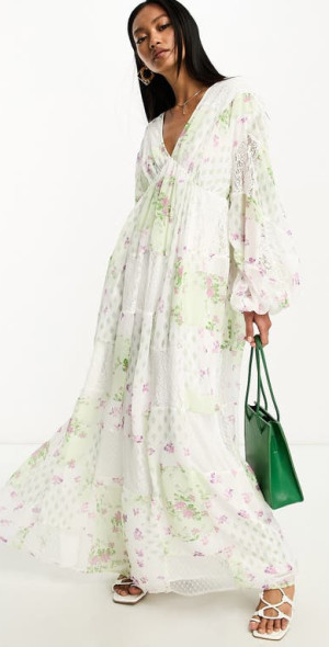 asos white floral maxi dress White Floral Dresses