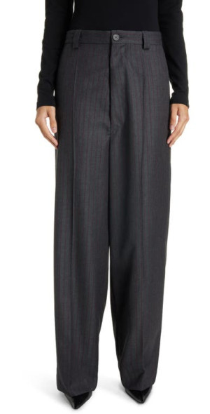Balenciaga - Gender Inclusive Relaxed Fit Pinstripe Virgin Wool