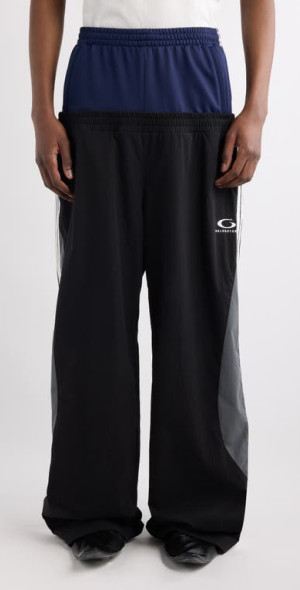 Balenciaga - Layered Side Stripe Track Pants in 1000 Black at