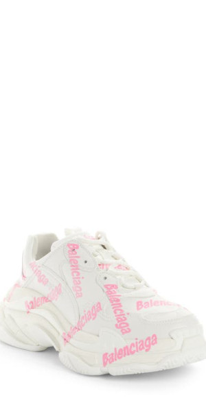 Balenciaga Triple S Sneaker in White/Pink at Nordstrom