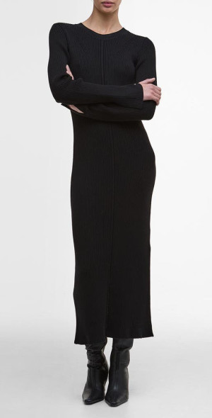 Barbour - Anastasia Directional Rib Long Sleeve Cotton Sweater Dress