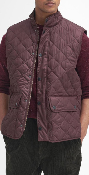 Barbour New Lowerdale Quilted Gilet Vest in Winter Blackberry at