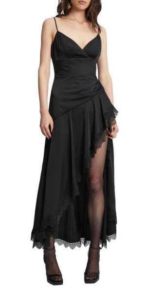 bardot black dress nordstrom Ruby Sparkle Strapless Bow Back Mini Dress