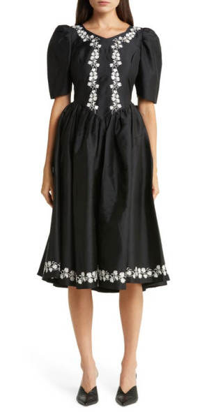 batsheva black dress Batsheva Bridget Dress - Black