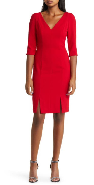 Black Halo Layson Sheath Dress in Bonfire at Nordstrom
