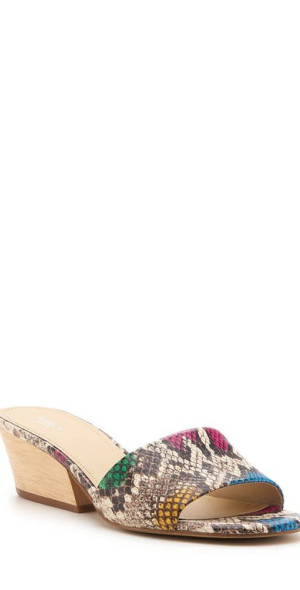 Botkier Carlie Slide Sandal in Snake Print Leather
