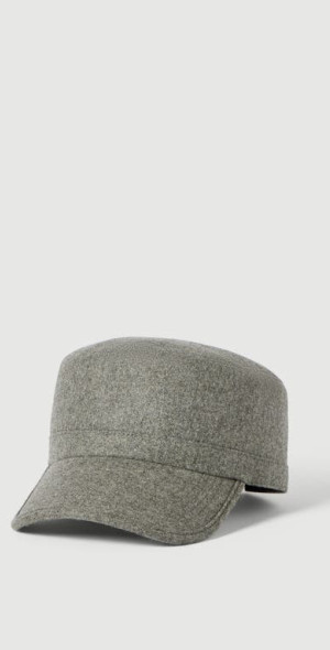 BRUNELLO CUCINELLI ウールフランネル ベースボールキャップ Brunello Cucinelli - Virgin wool flannel field cap