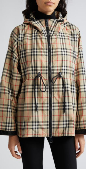 burberry - Bacton Vintage Check Hooded Jacket in Archive Beige Ip