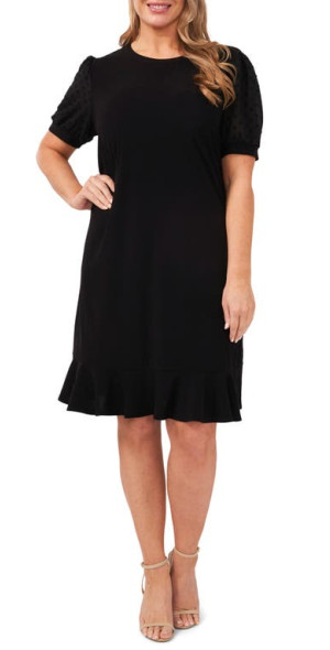 cece black dress Palais - Black Formal Dress, drop waist gown hand beaded, basque waist corset XS main image 1