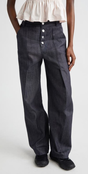Cecilie Bahnsen - Carmela Denim Trousers Cecilie Bahnsen - Carmela Denim Trousers