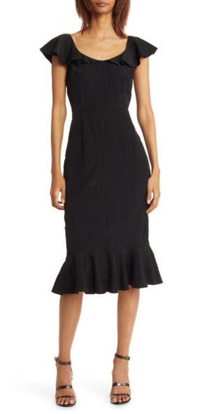 brown lace dress plus size Plus Size Bib Overall Dress with Lace Trim