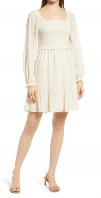 chelsea28 cross front ruffle dress