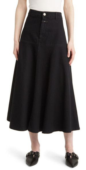 Denim Skirt Black Knee Length Skirt Nordstrom Denim Skirt Black