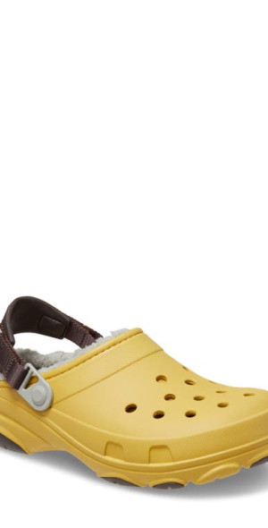 CROCS All-Terrain Faux Fur Lined Clog in Desert Grass