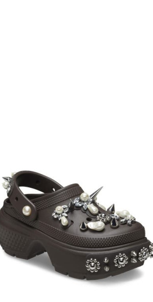 CROCS - x Simone Rocha Stomp Platform Clog in Black at