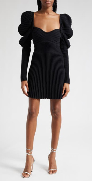 knitted skirt dress Navy Ribbed Knit Peplum Cardigan & Midi Skirt Set – PEGASI L main image 1