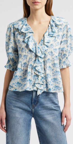 HENRI FLORAL KNIT TOP
