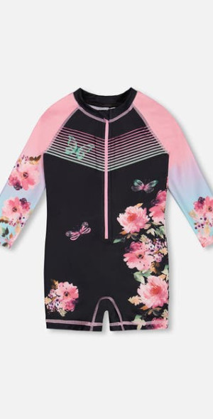 Boys Rash Guard Swim Set Deux Par Deux Boy Short Sleeve Rashguard