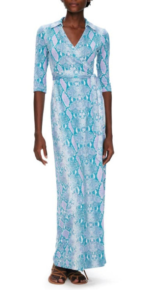 blue formal dress long Darby Light Blue Maxi Formal Dress - US 6