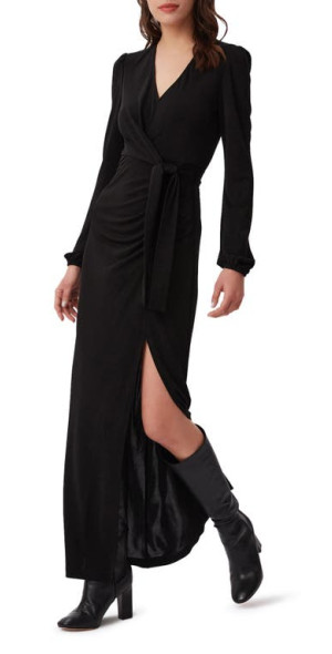 blue dress for baby girl Double Wrap MAXI-BLACK 2X / Black