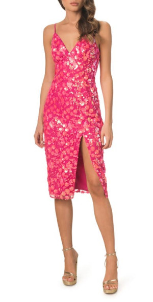 Dress the Population Anastasia Sequin Floral Cocktail Sheath