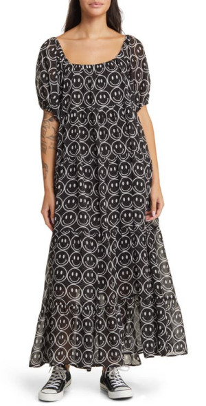 Dressed in Lala - Lucky Lady Tiered Maxi Dress in Current Mood at Nordstrom