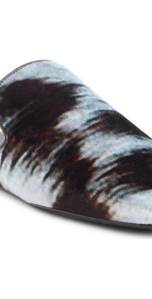 Dries Van Noten - Square Toe Velvet Mule