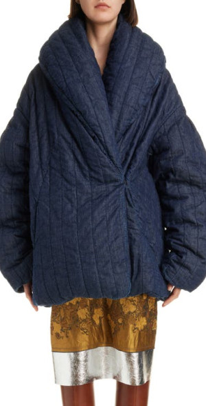 Dries Van Noten - Voltaire Oversize Quilted Denim Jacket in