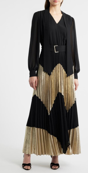 length of a long dress Long Wedding-Guest Dress with Long Sleeves