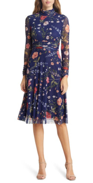 Midi Dress Eliza J Dresses At Nordstrom Eliza J Floral Mock Neck